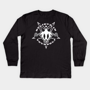 Cute Baphomet Kids Long Sleeve T-Shirt